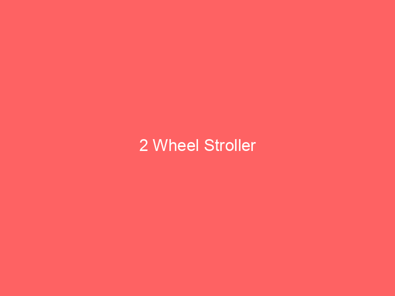 2 Wheel Stroller