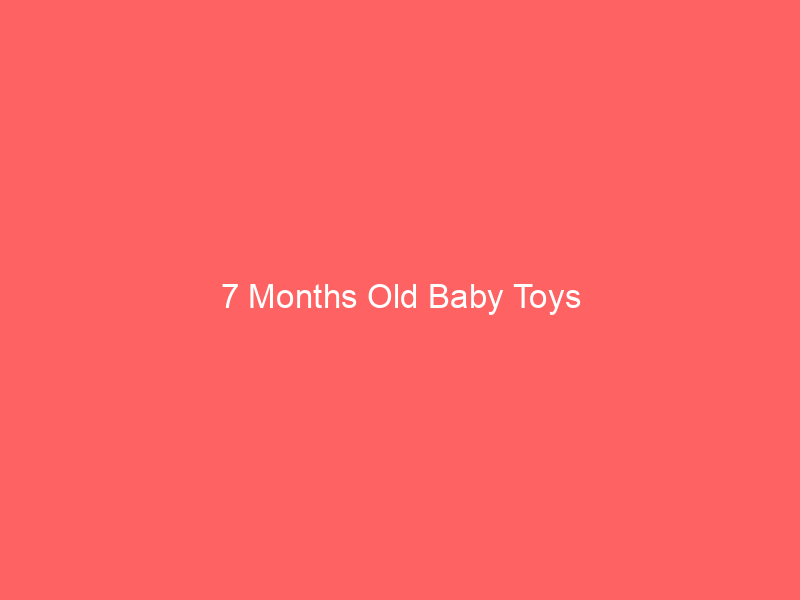 7 Months Old Baby Toys