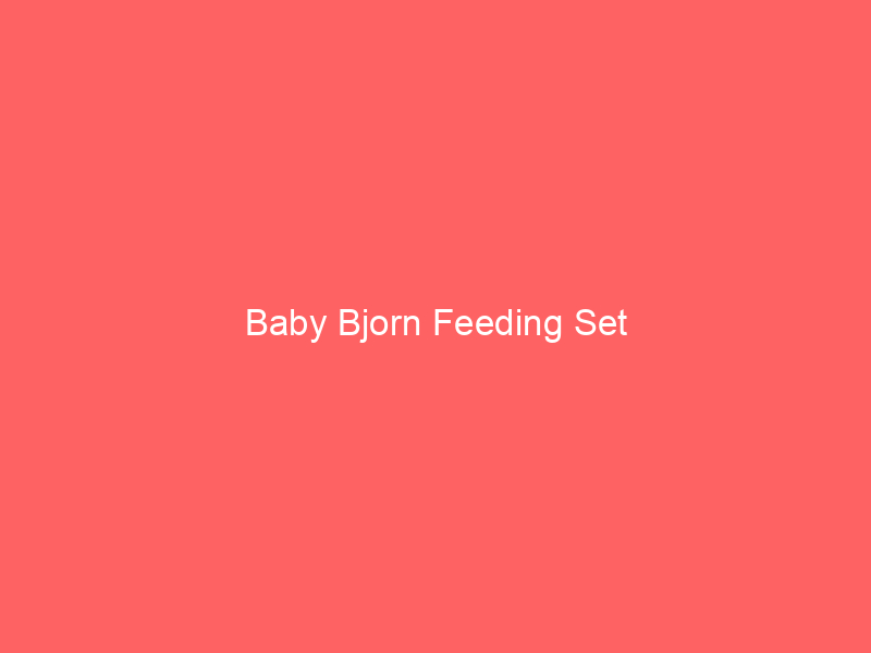 Baby Bjorn Feeding Set