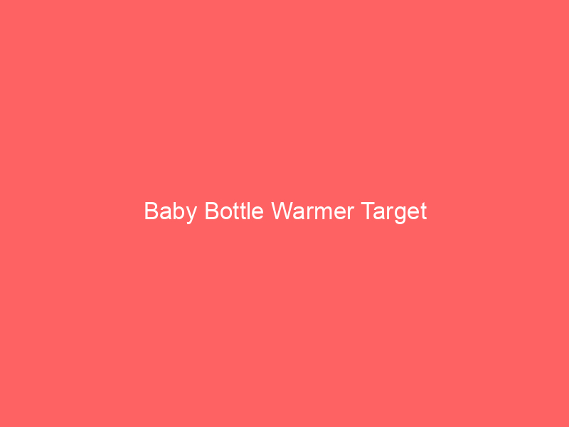 Baby Bottle Warmer Target