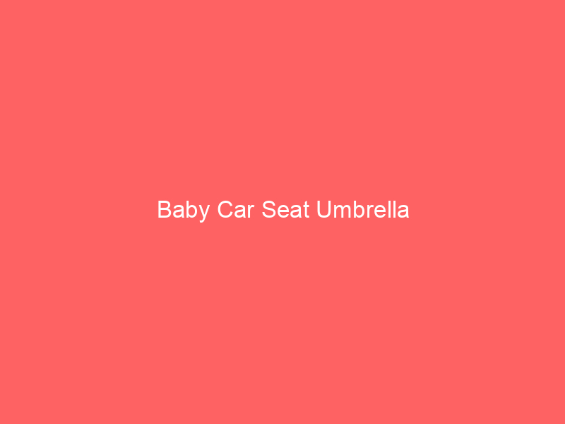 Baby Car Seat Umbrella