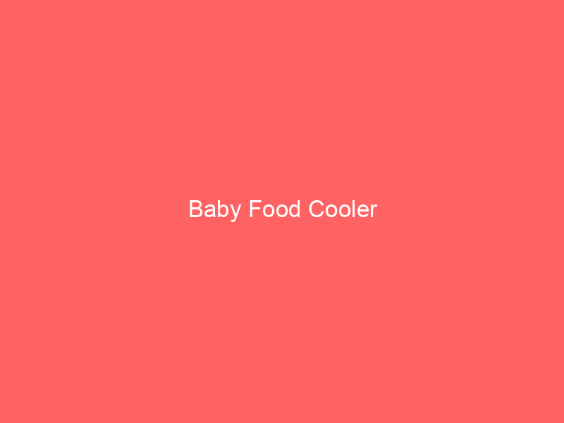 Baby Food Cooler