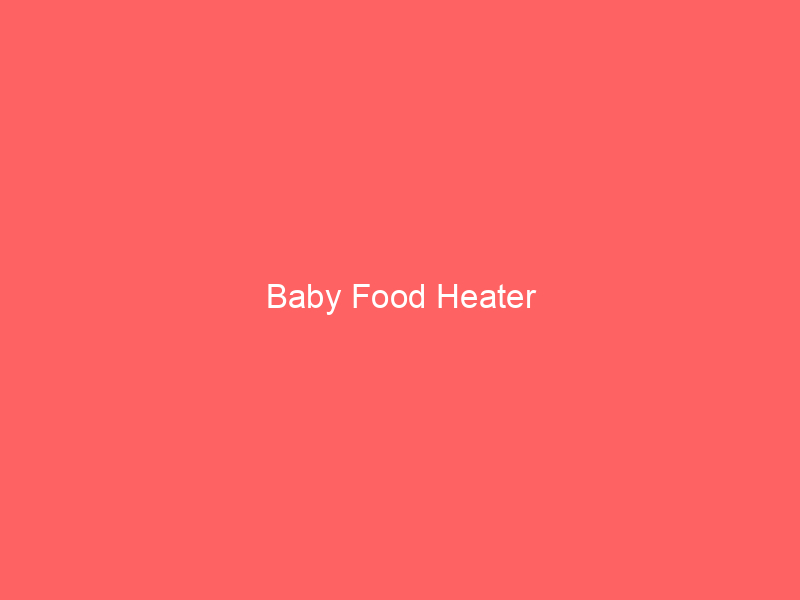 Baby Food Heater