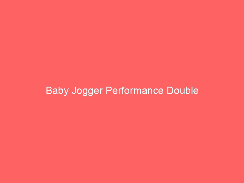 Baby Jogger Performance Double