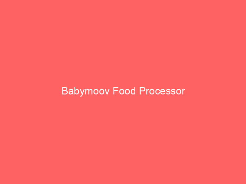 Babymoov Food Processor
