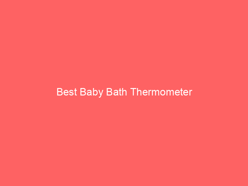 Best Baby Bath Thermometer