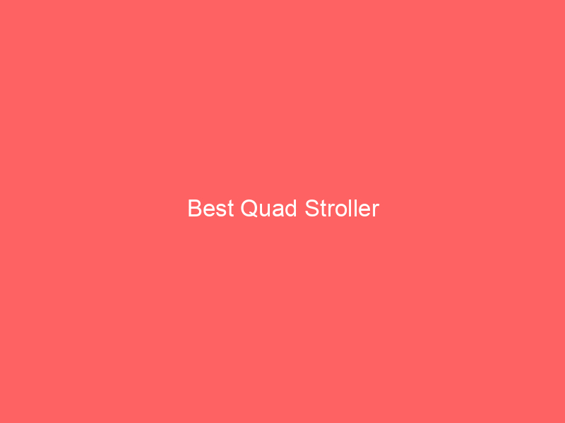 Best Quad Stroller