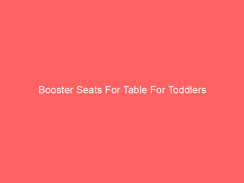 Booster Seats For Table For Toddlers