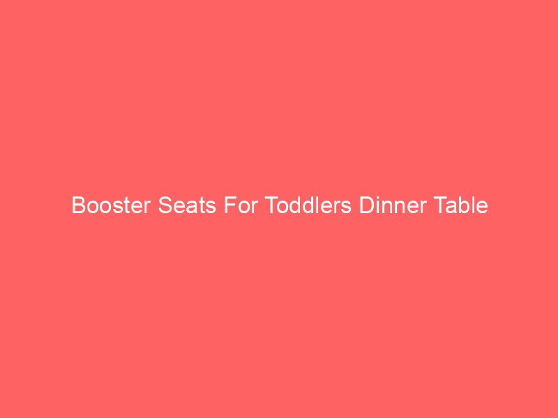 Booster Seats For Toddlers Dinner Table