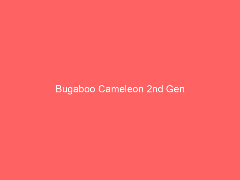 Bugaboo Cameleon 2nd Gen
