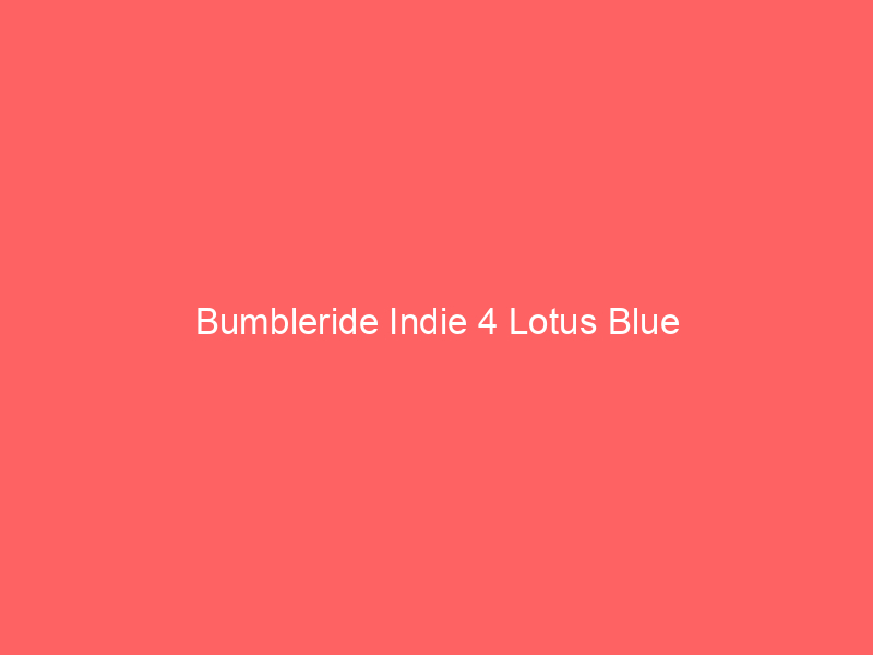 Bumbleride Indie 4 Lotus Blue
