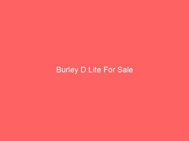Burley D Lite For Sale