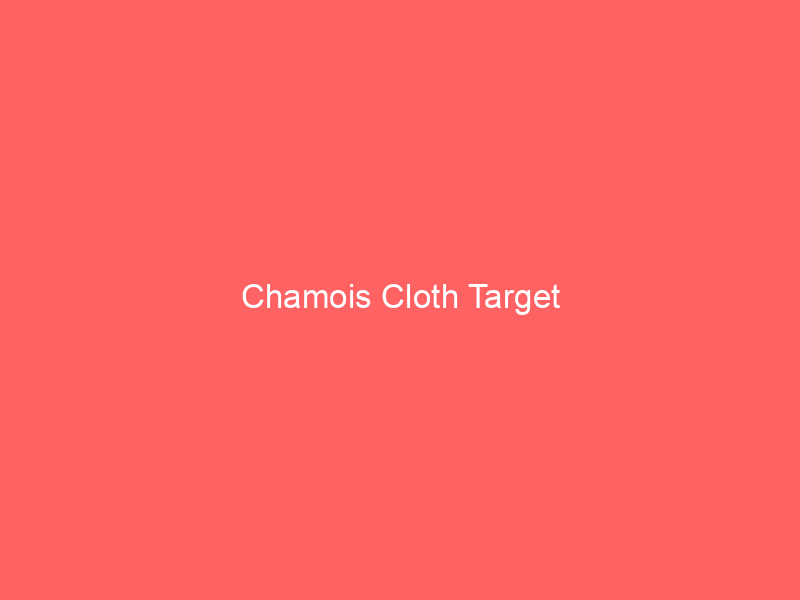 Chamois Cloth Target