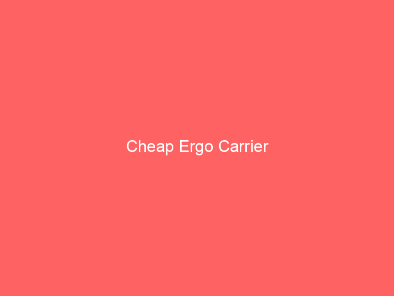 Cheap Ergo Carrier