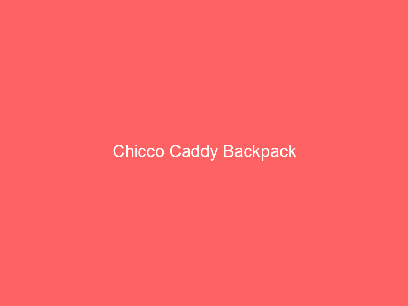 Chicco Caddy Backpack