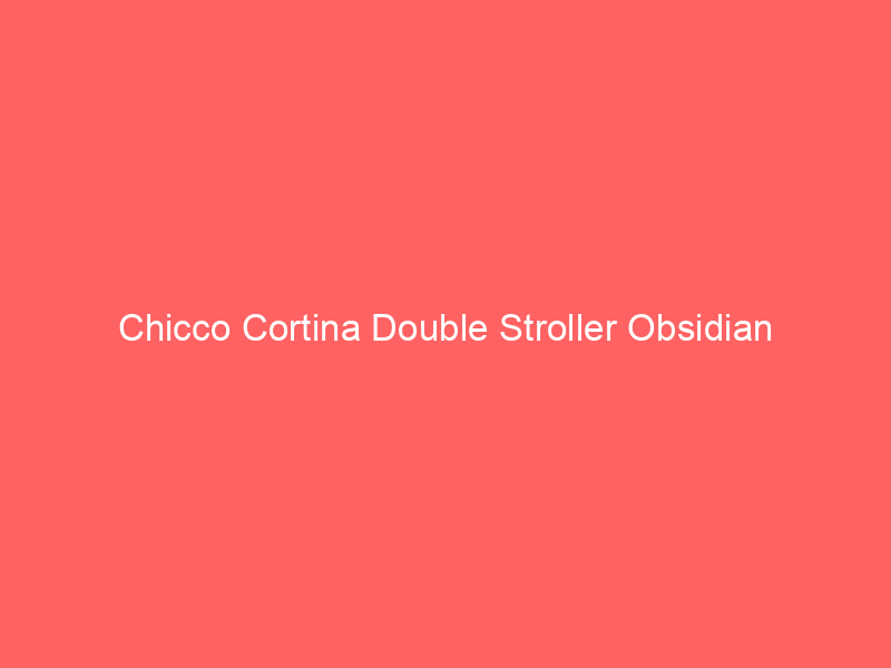 Chicco Cortina Double Stroller Obsidian