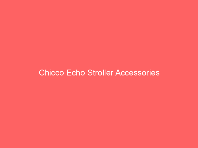 Chicco Echo Stroller Accessories