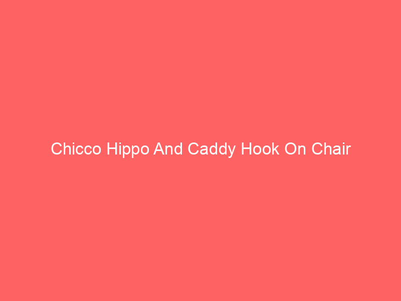 Chicco Hippo And Caddy Hook On Chair