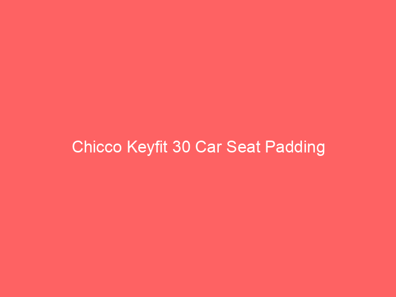 Chicco Keyfit 30 Car Seat Padding