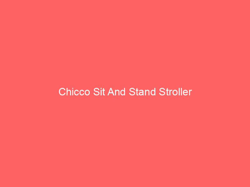 Chicco Sit And Stand Stroller