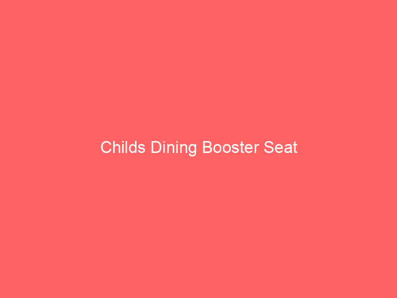 Childs Dining Booster Seat