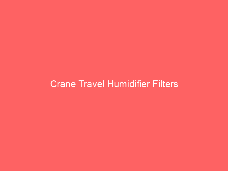 Crane Travel Humidifier Filters