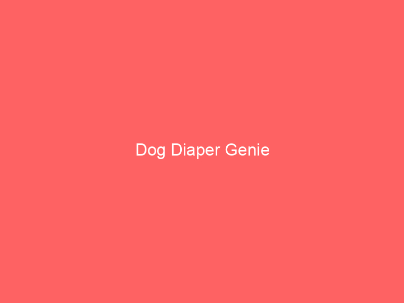 Dog Diaper Genie