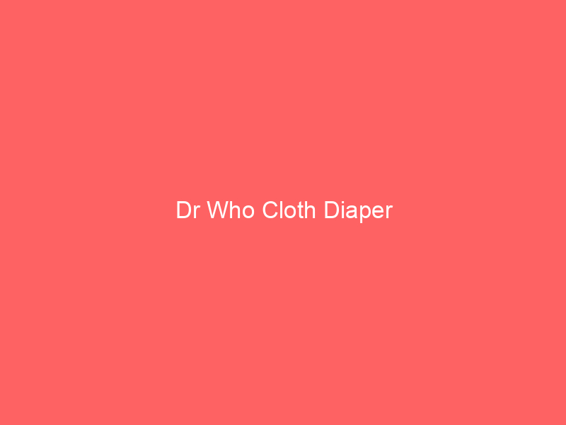 Dr Who Cloth Diaper
