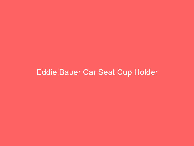 Eddie Bauer Car Seat Cup Holder