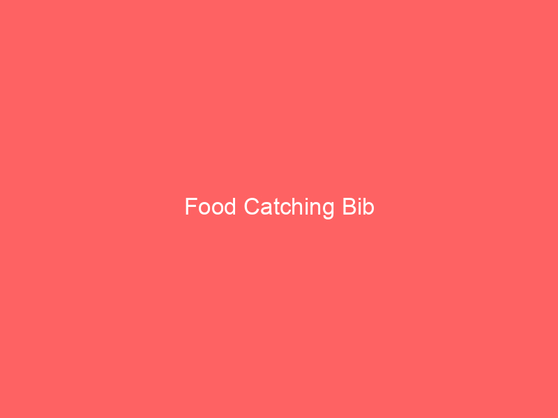 Food Catching Bib