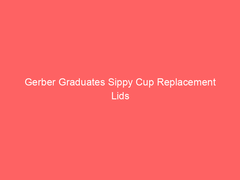 Gerber Graduates Sippy Cup Replacement Lids