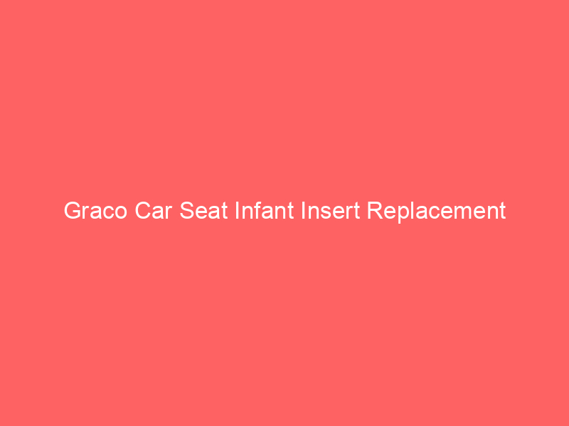 Graco Car Seat Infant Insert Replacement