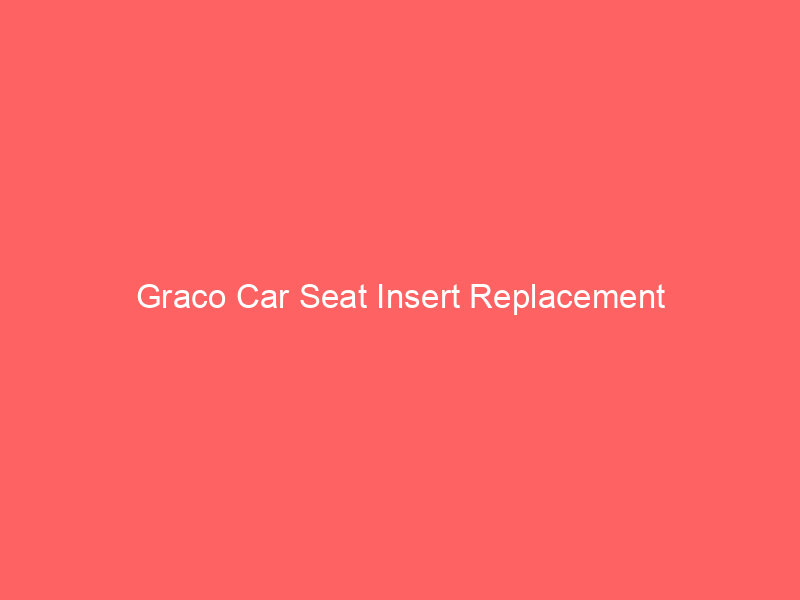 Graco Car Seat Insert Replacement