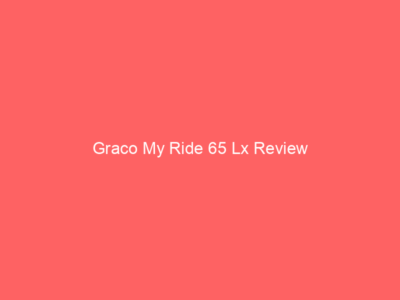 Graco My Ride 65 Lx Review