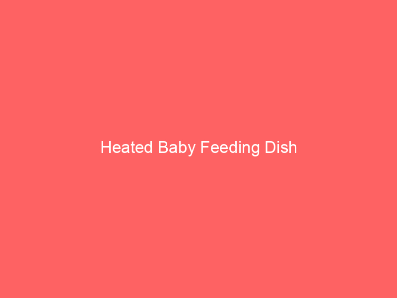 Heated Baby Feeding Dish
