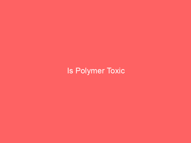 Is Polymer Toxic