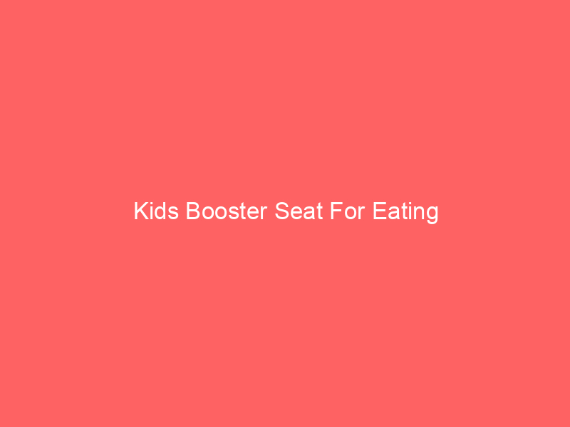 Kids Booster Seat For Eating