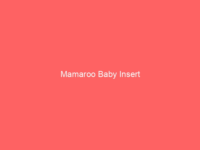Mamaroo Baby Insert