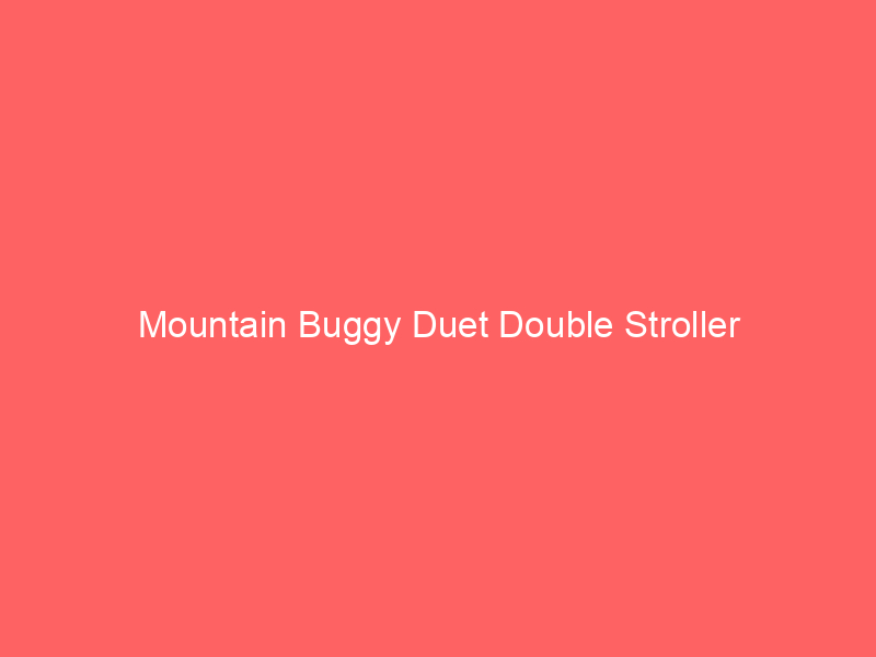 Mountain Buggy Duet Double Stroller