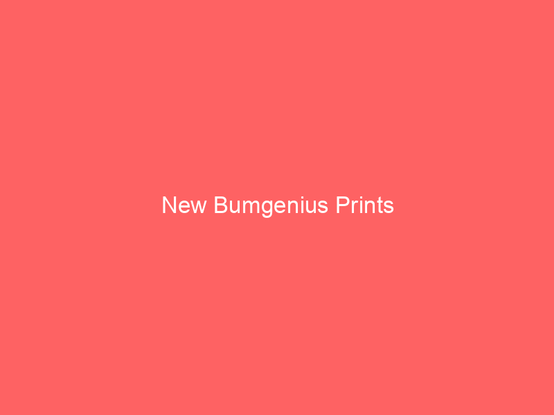 New Bumgenius Prints