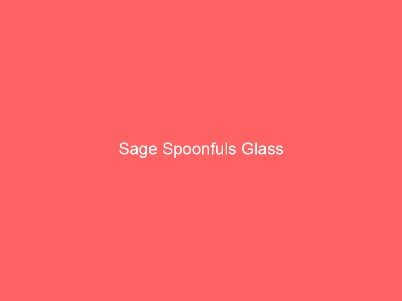 Sage Spoonfuls Glass