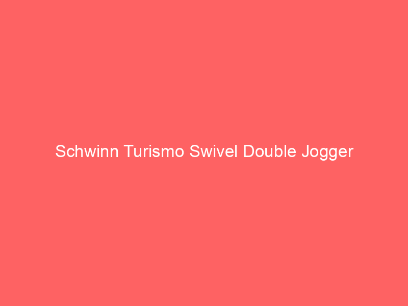 Schwinn Turismo Swivel Double Jogger