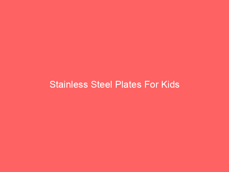 Stainless Steel Plates For Kids