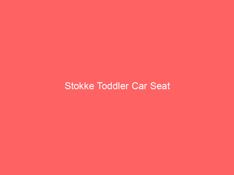 Stokke Toddler Car Seat