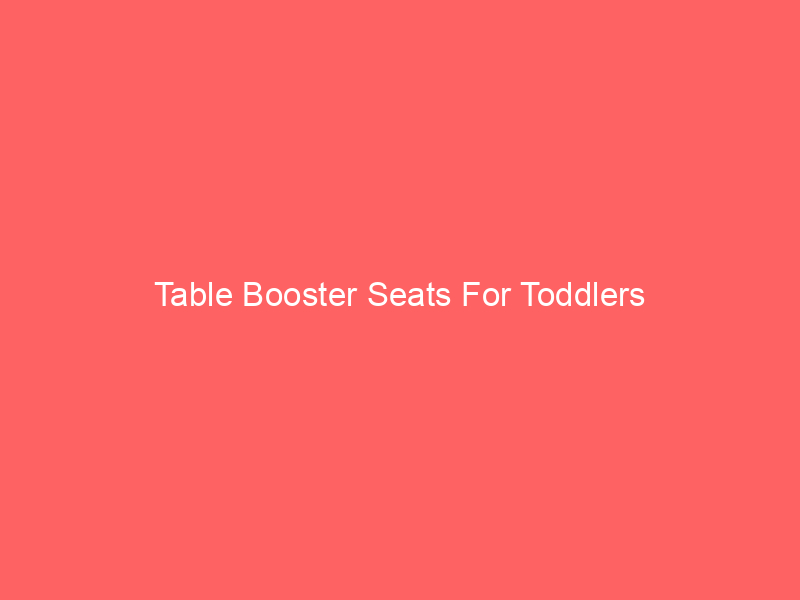 Table Booster Seats For Toddlers