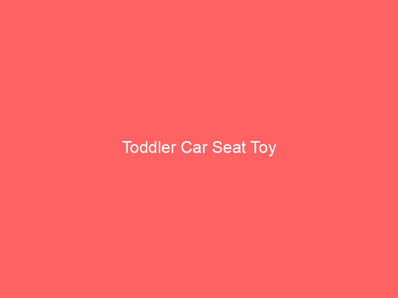 Toddler Car Seat Toy