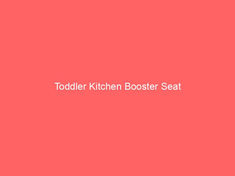 Toddler Kitchen Booster Seat