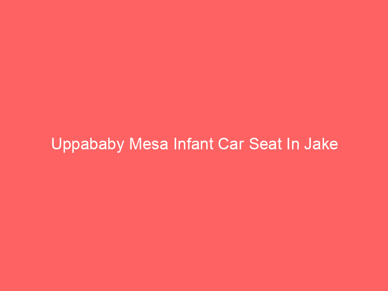 Uppababy Mesa Infant Car Seat In Jake