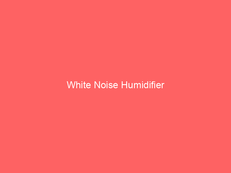 White Noise Humidifier