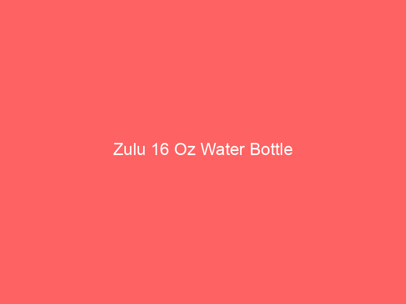Zulu 16 Oz Water Bottle